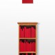 Biblioteca para libros rojos